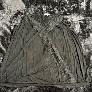 Maurices Gray Lace Trim Camisole